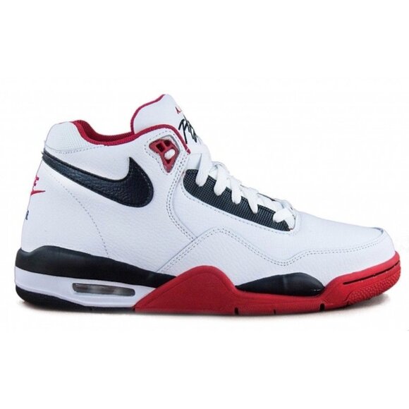 Nike Air Men's Flight Legacy Red White Basketball Sneakers BQ4212-100 - Picture 2 of 3